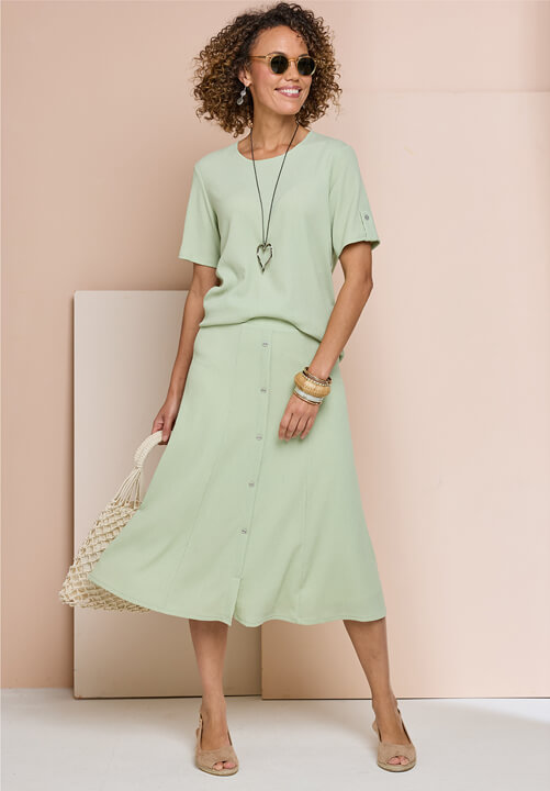 Crinke Top and Necklace - LU267
